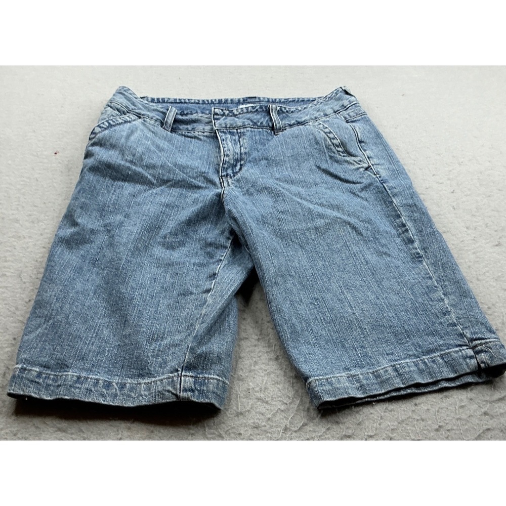 Canyon River Blues Denim Shorts Medium Wash Button Pocket Casual Size 12